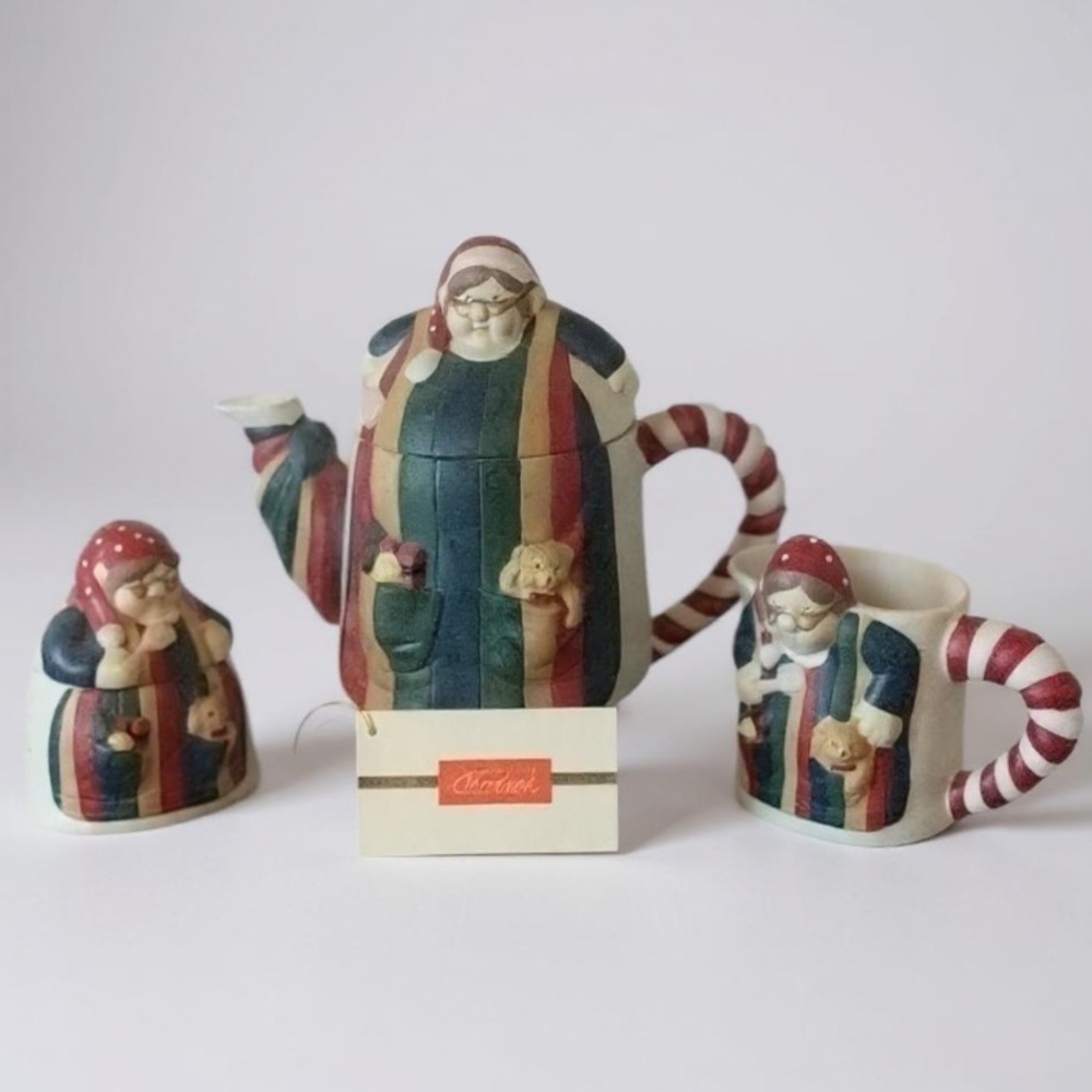 House of Lloyd Babushka Teapot with Creamer and Sugar